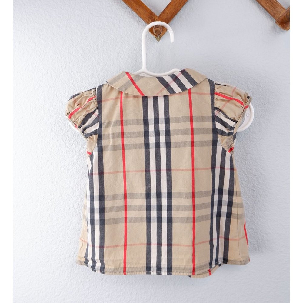 Burberry Children Little Girls Nova Check Plaid Tunic Dress, 12 months